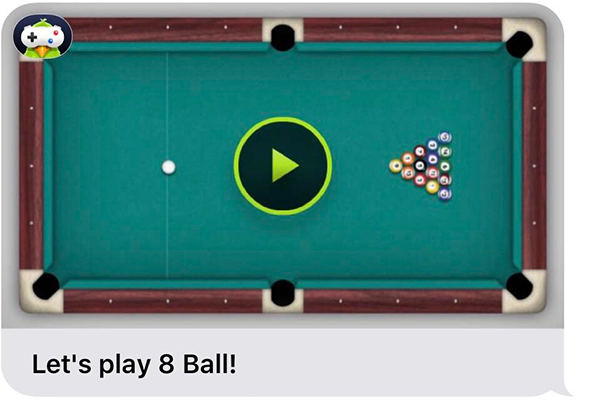 how to play 8 ball on imessage
