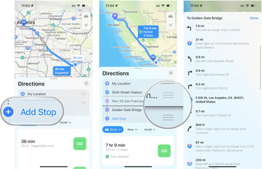 Add Multiple Stops on Apple Maps