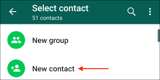 add new contact whatsapp