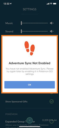 Pokemon Go adventure sync