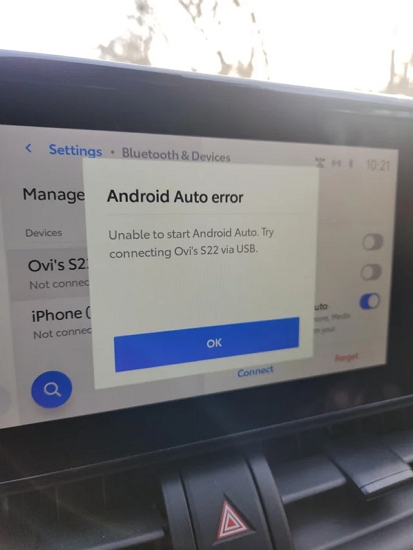 android auto not connecting via usb