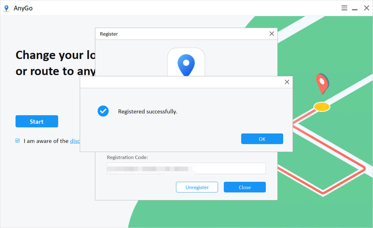 registered successfully