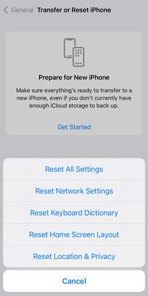 Factory Reset iPhone to Fix iPhone Grey Screen of Death