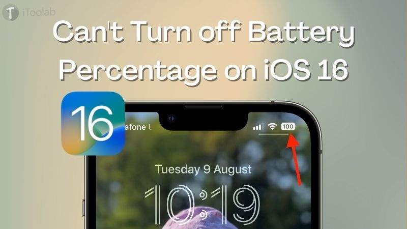 iOS 16 Can't Turn off Battery Percentage