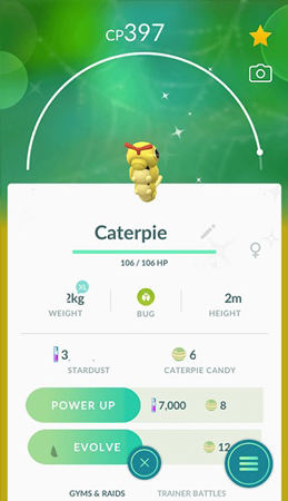 Pokemon Go Caterpie