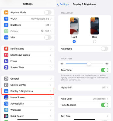 Change Your Display Settings to fix iPhone Screen Green Tint