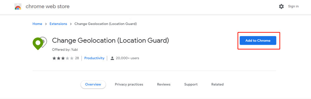 install Change Geolocation (Location Guard)