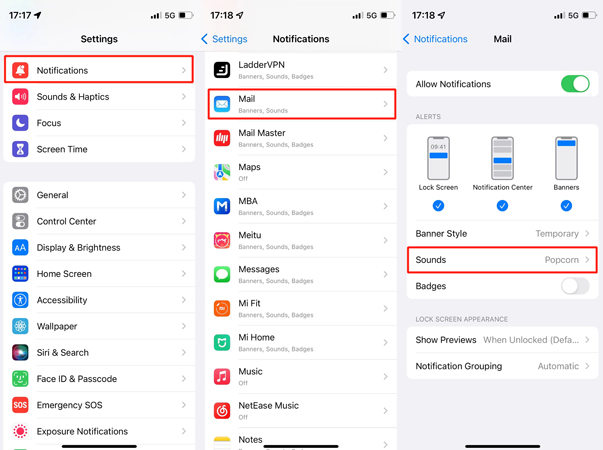 Check notifications settings to fix iPhone not fetching mail