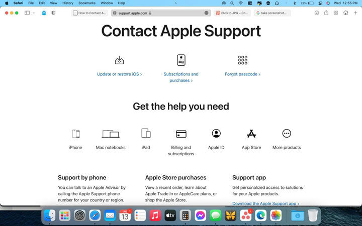 contact apple support
