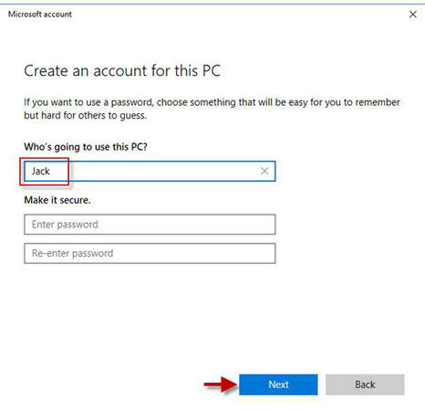 create local admin account windows 10