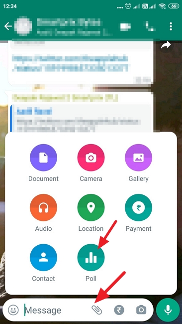 create whatsapp poll android