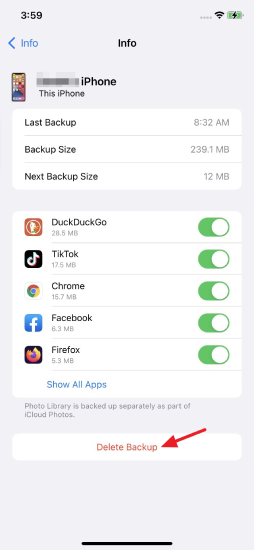 delete whatsapp backup 
