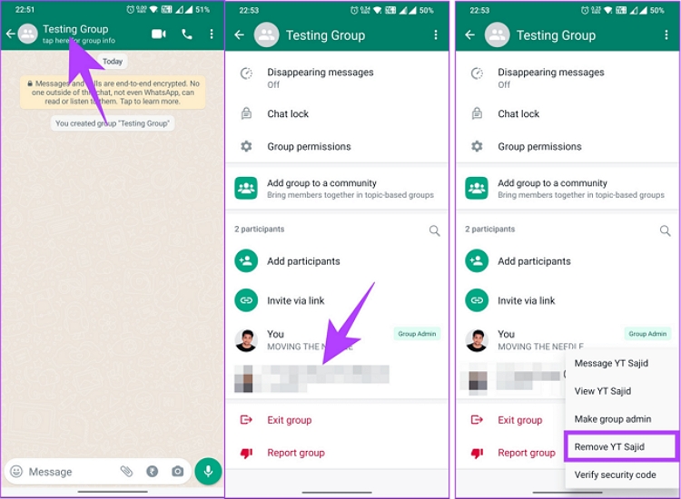 how to delete whatsapp group by admin android