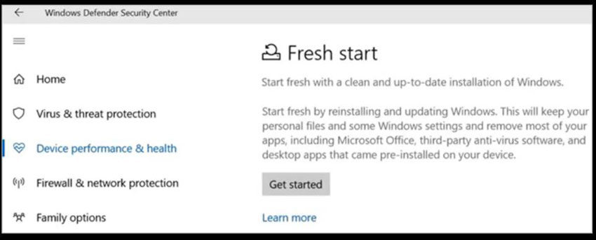 reset windows 10 to factory settings without password