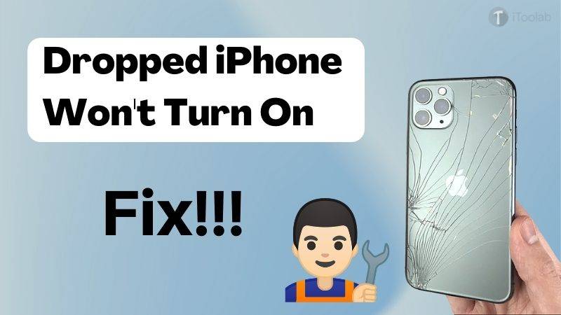 dropped iPhone won't turn on