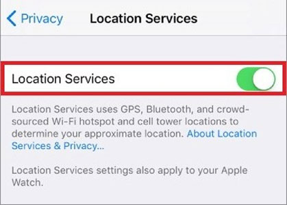 Enable Location Services to Fix Find My iPhone Not Sharing Location