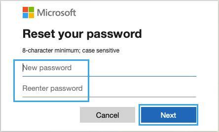 reset microsoft account password account.live.com