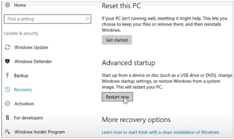 how to reset to factory settings