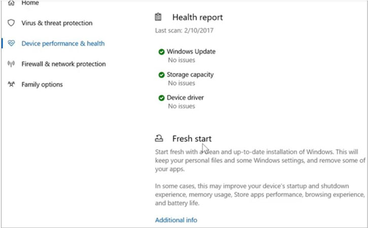 factory reset windows 10 without password