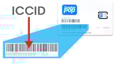 Find ICCID on SIM Card