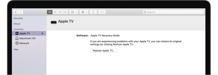 Restore Apple TV