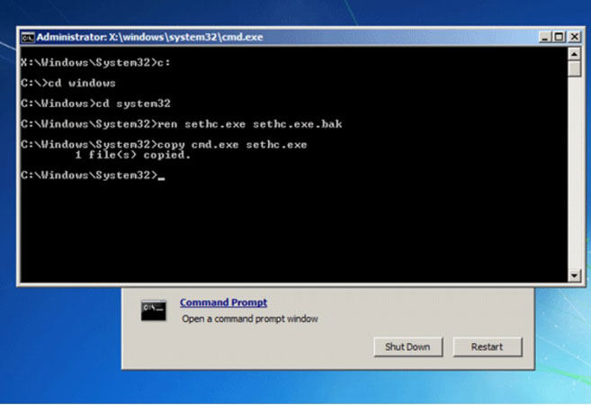 windows 7 home premium password recovery