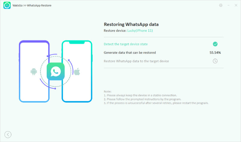 watsgo guide - generate whatsapp backup data 