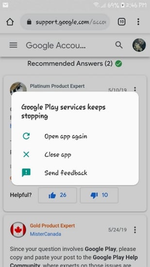google play keeps stopping