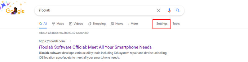 Change Google Search Location
