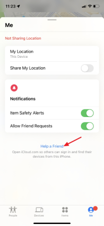 help a firend find my iphone 