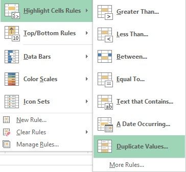 highlight duplicate rows in excel