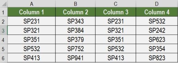 how to highlight duplicates in columns