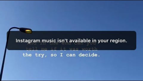 Instagram Music Isn't Available in Your  Region