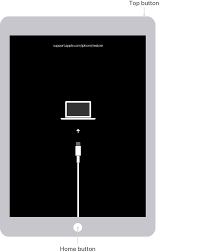 Put iPads with Home Button in Recovery Mode