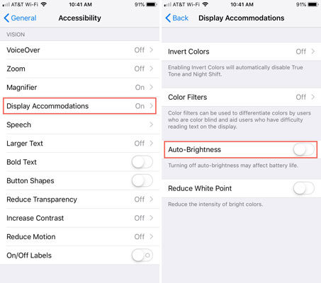 iphone battery draining fast iphone auto brightness