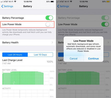 iphone battery draining fast iphone low power mode