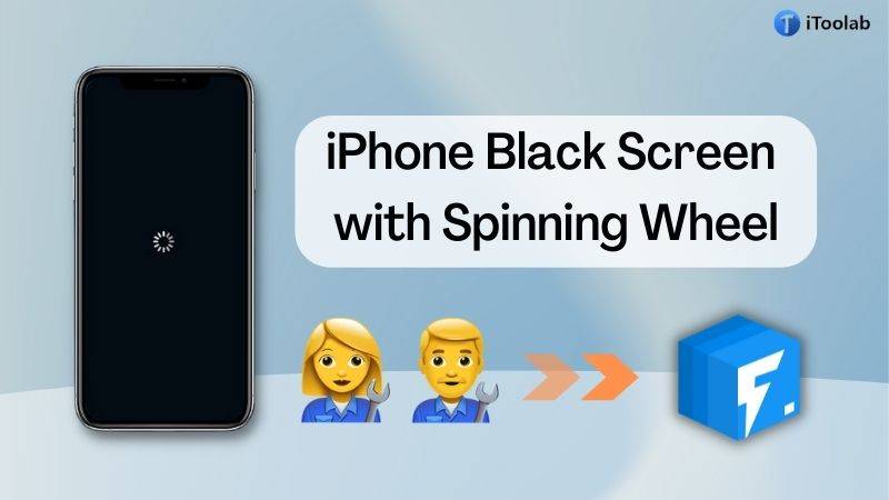 iPhone Black Screen with Spinning Wheel
