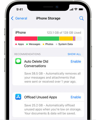 Check iPhone Storage When iOS 26 Update Paused