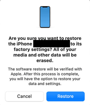 restore iphone with itunes