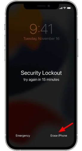 iphone security lockout