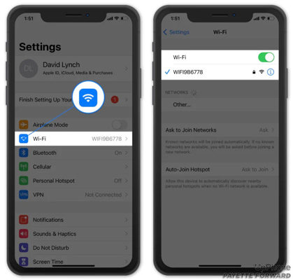 Make Sure Your iPhone is Connected to Wi-Fi