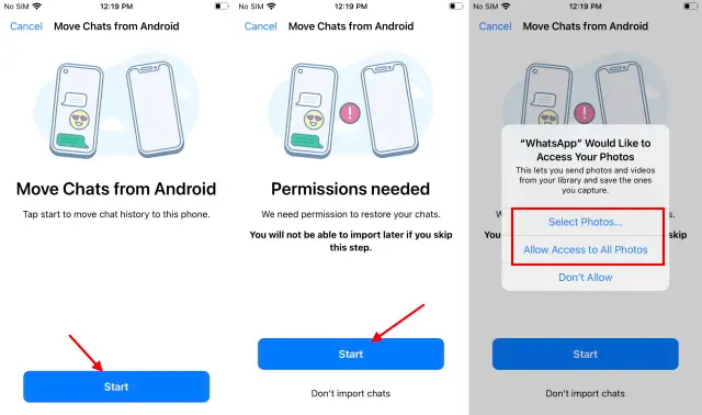 move to ios whatsapp