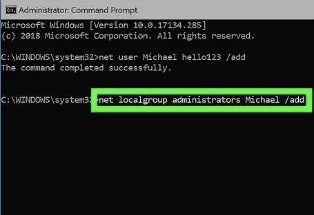 net local group administrators add