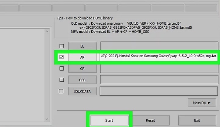 use odin to flash TWRP to Samsung