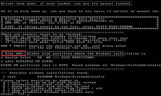 offline nt password registry editor