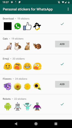 download personal stickers whatsapp app