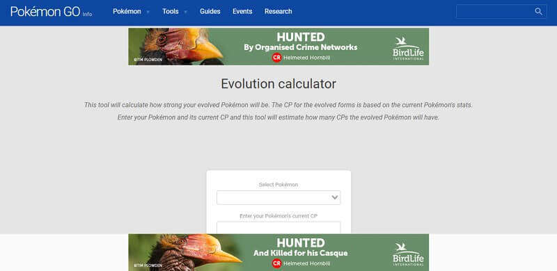 How to Use Pokemon Go Evolution Calculator