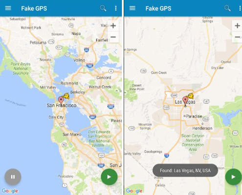 fake gps and routes go app