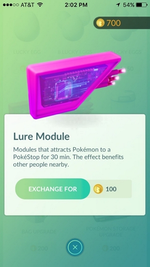 Play Pokémon Go without Moving Add a Lure Module