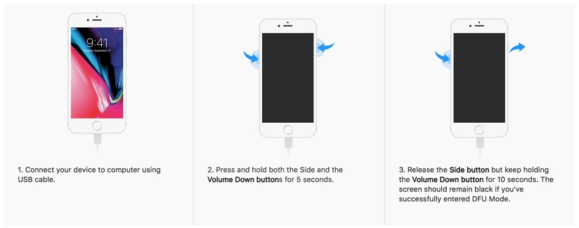 Put iPhone 7 and 7 Plus in DFU Mode